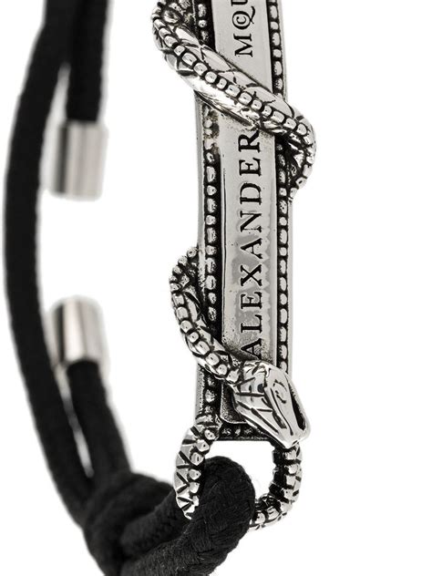 alexander mcqueen mens bracelet|alexander mcqueen snake bracelet.